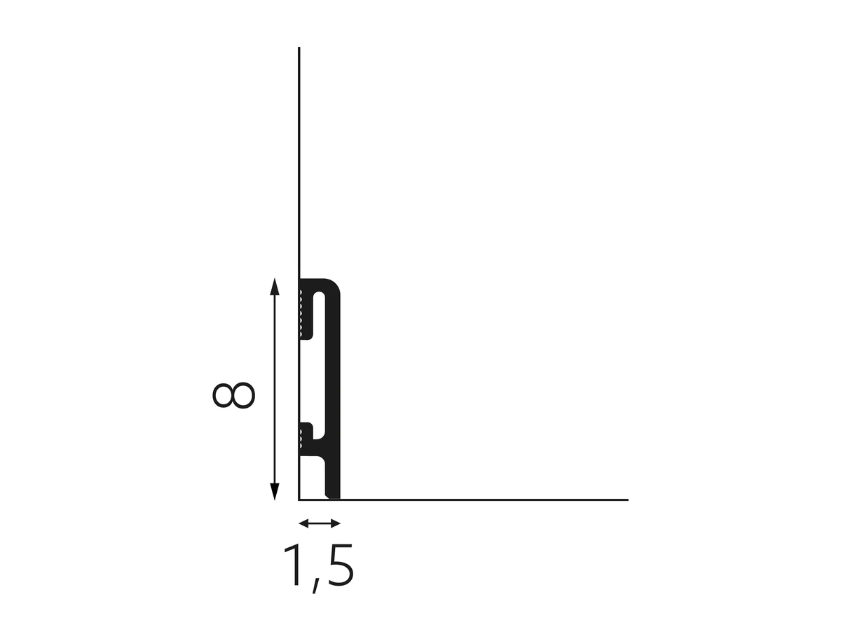 Plint Durofit PF.080w